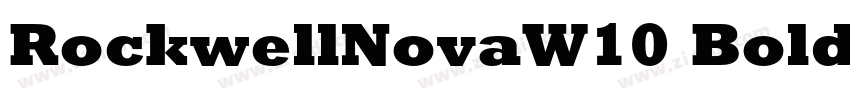 RockwellNovaW10 Bold字体转换